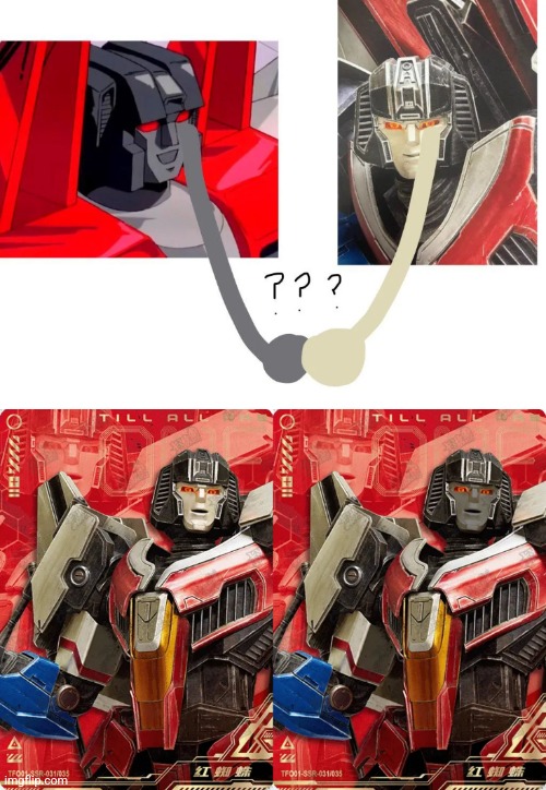 Tried making his face colour G1 accurate. I don't like either | made w/ Imgflip meme maker