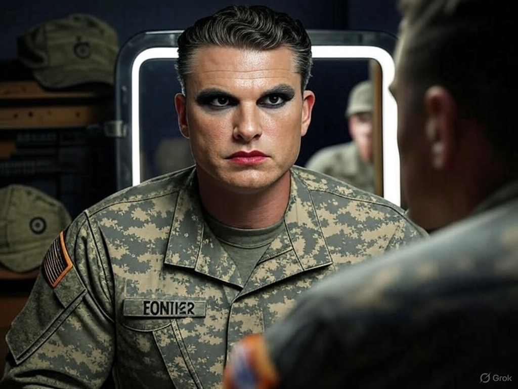 Pete Hegseth Makeup Room 2 Blank Meme Template