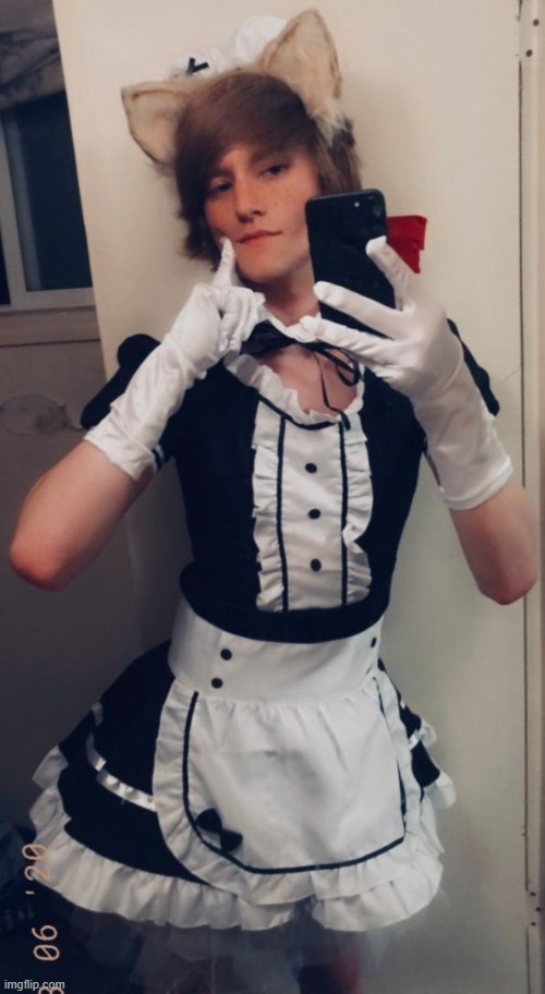 cute femboy Blank Meme Template