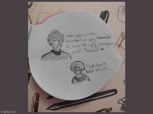 He's trying his best to comfort children (This notepad is so tiny that I can't even use an eraser to fix small mistakes) | made w/ Imgflip meme maker