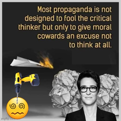 What propaganda is for | image tagged in rachel maddow,propaganda | made w/ Imgflip meme maker