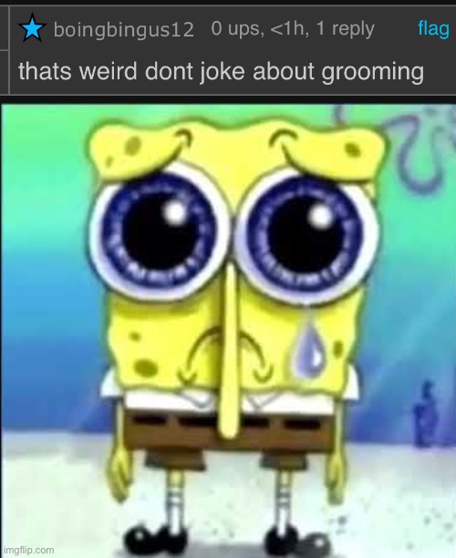 image tagged in sad spongebob | made w/ Imgflip meme maker
