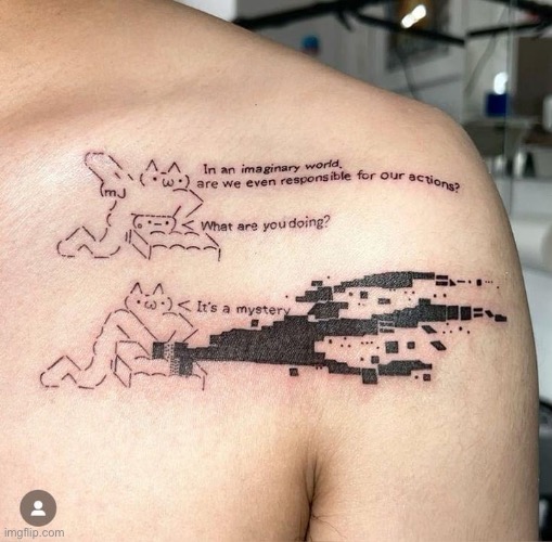 Mildésmallington tattoo | made w/ Imgflip meme maker