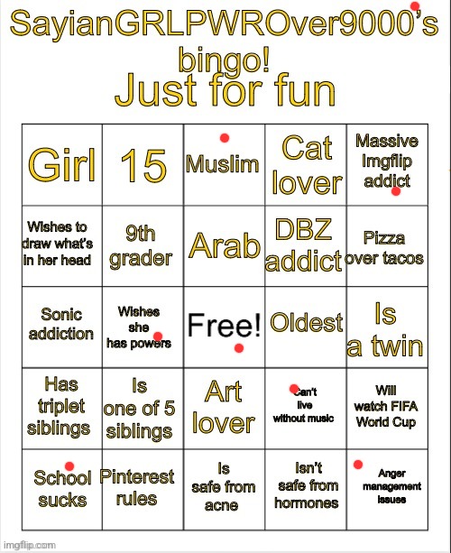 No bingo | image tagged in sayiangrlpwrover9000 s bingo | made w/ Imgflip meme maker