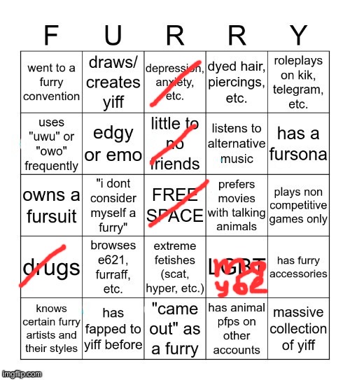 Ass | image tagged in furry bingo v2 | made w/ Imgflip meme maker