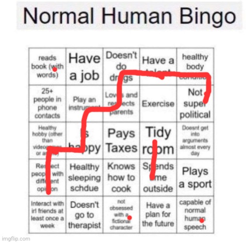 I had to freaking zoom in to see this | image tagged in normal human bingo | made w/ Imgflip meme maker