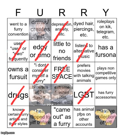 Furry Bingo V2 | image tagged in furry bingo v2 | made w/ Imgflip meme maker