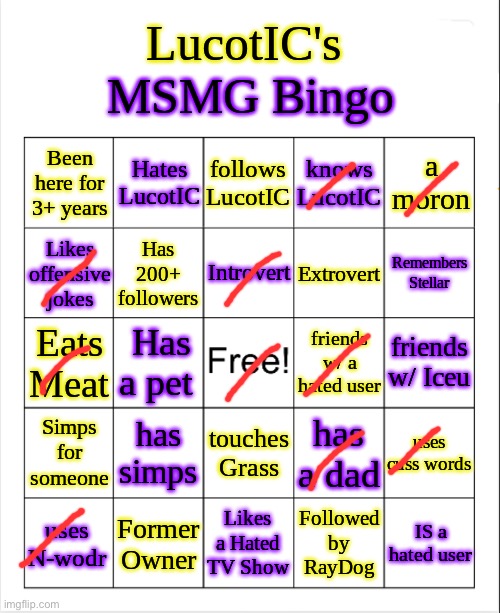 LucotIC's MS_Memer_Group Bingo | image tagged in lucotic's ms_memer_group bingo | made w/ Imgflip meme maker
