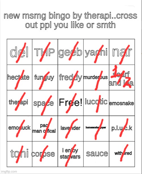 MSMG bingo by Therapi.. | image tagged in msmg bingo by therapi | made w/ Imgflip meme maker
