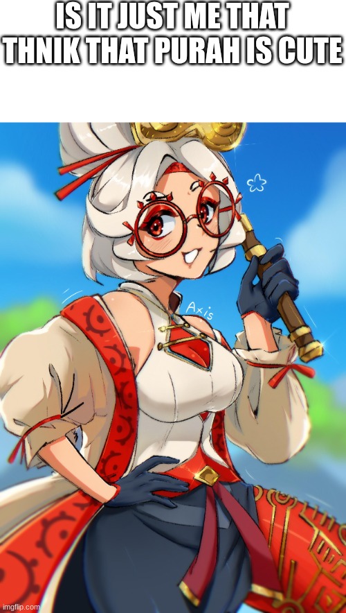 purah | IS IT JUST ME THAT THNIK THAT PURAH IS CUTE | image tagged in legend of zelda | made w/ Imgflip meme maker