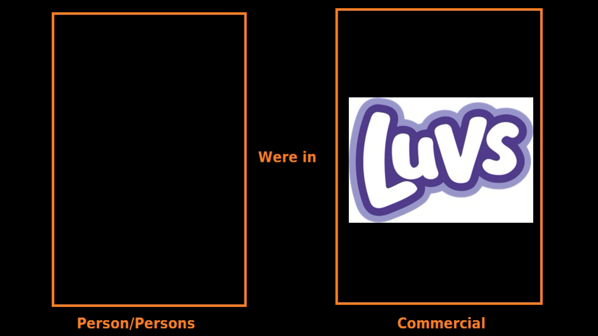 Who Was/Were in a Luvs Commercial? Blank Meme Template