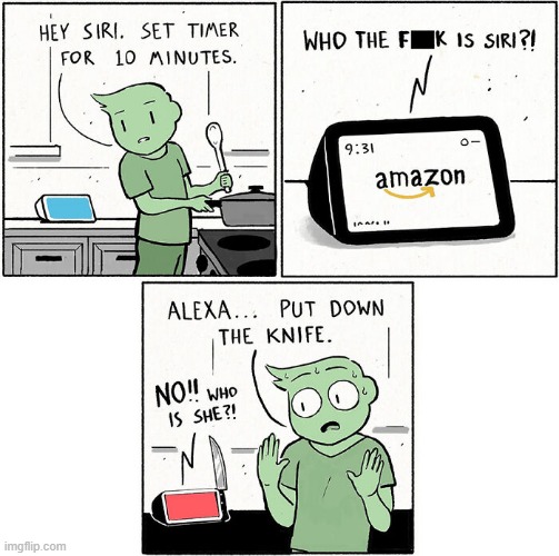 Who is Siri? | image tagged in comics | made w/ Imgflip meme maker