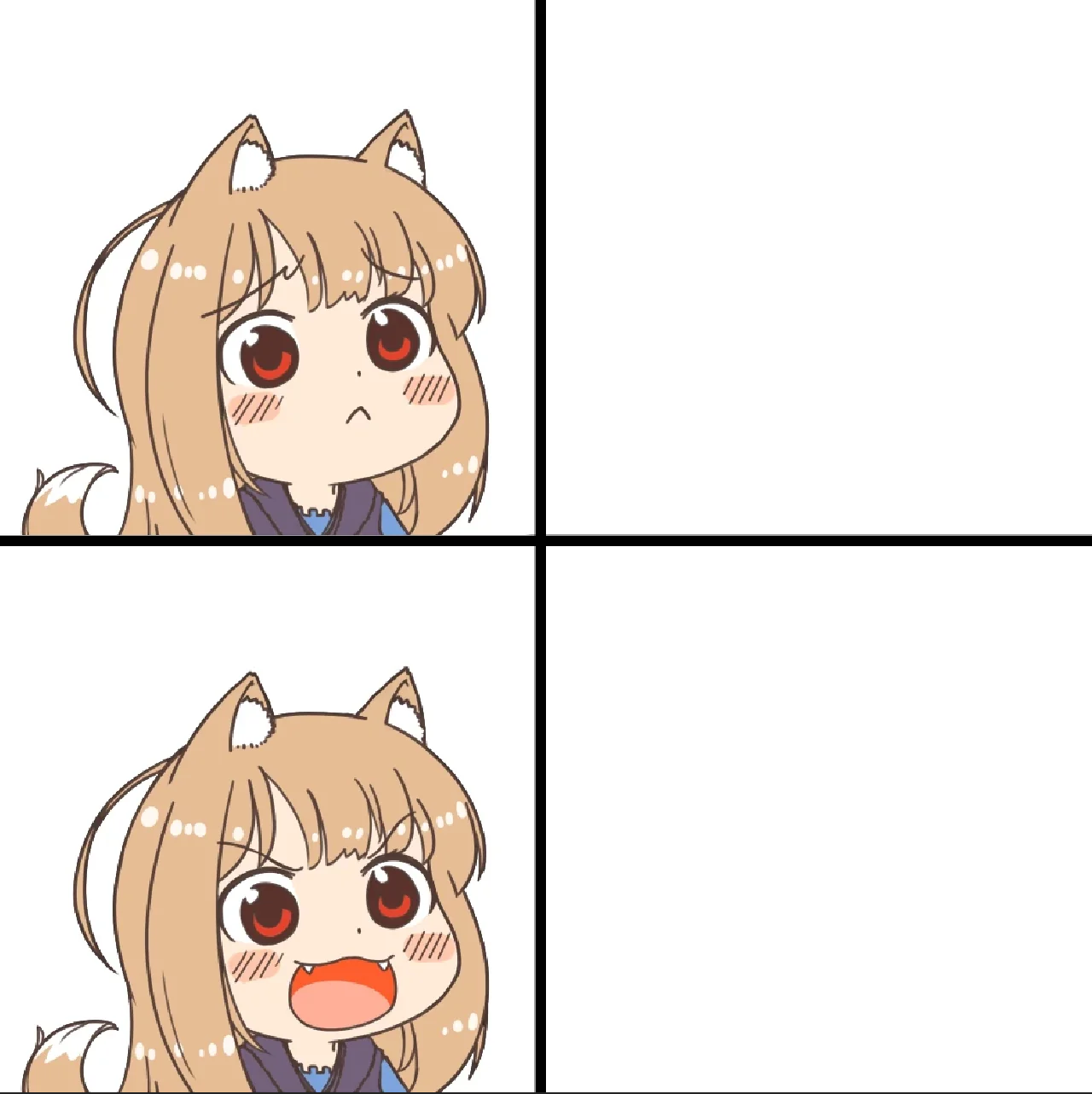 Holo Meme Blank Meme Template