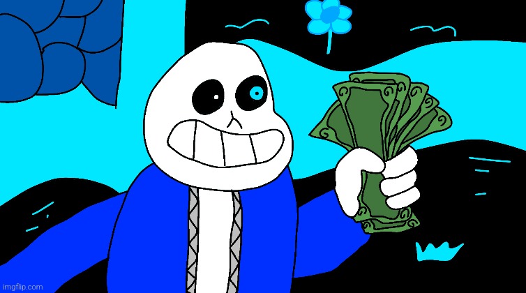 Shut Up And Take My Money Sans | image tagged in shut up and take my money sans | made w/ Imgflip meme maker
