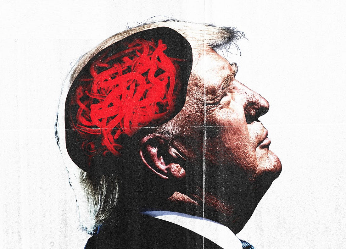 Trump brainworms crazy insane senile dementia Blank Meme Template