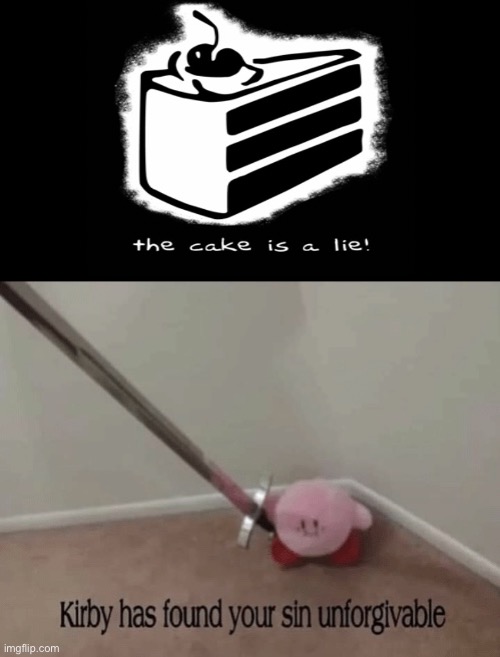 Kirby didn’t like that | image tagged in kirby has found your sin unforgivable | made w/ Imgflip meme maker