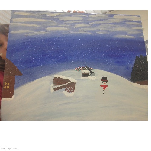 my finished painting | made w/ Imgflip meme maker