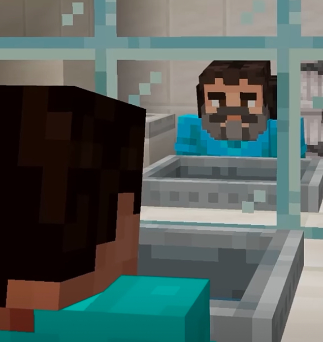 High Quality Steve vs steve Blank Meme Template