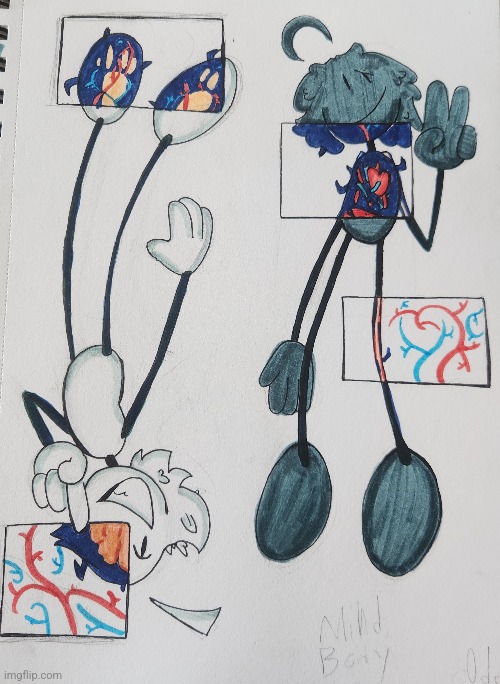 Prototype drawing for a peice of art im gonna do on my tablet. Did I cook? | made w/ Imgflip meme maker