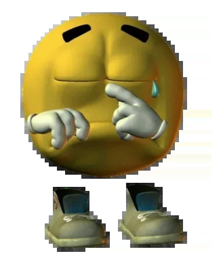 Yellow Emoji Crying Blank Meme Template