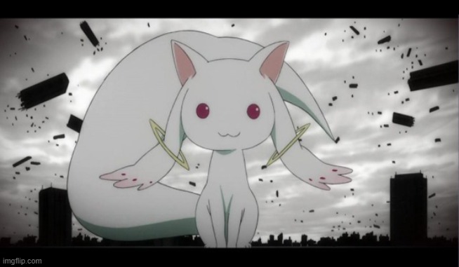 image tagged in magical girl cat kyubey | made w/ Imgflip meme maker
