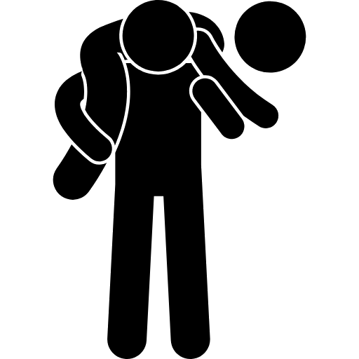 Man carrying a man Blank Meme Template
