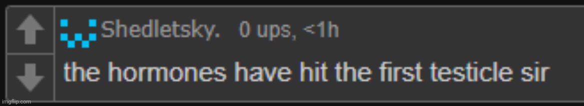 the hormones have hit the first testicle | image tagged in the hormones have hit the first testicle,memes,msmg | made w/ Imgflip meme maker