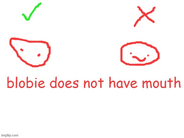 common mistake in the blobie drawing community aka https://imgflip.com/m/blobie | made w/ Imgflip meme maker