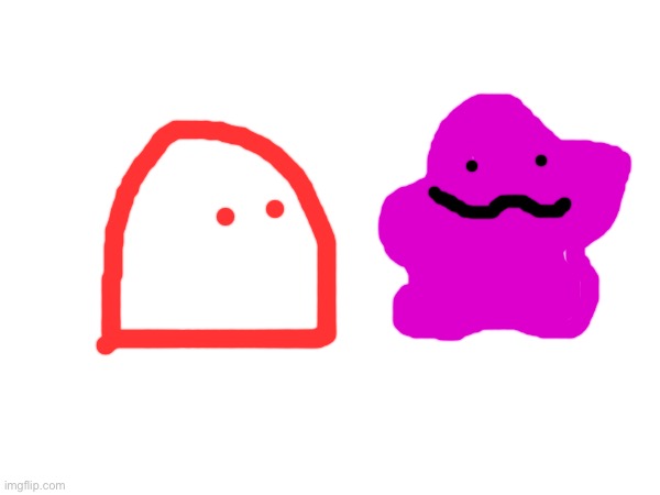 Blobie and ditto | made w/ Imgflip meme maker