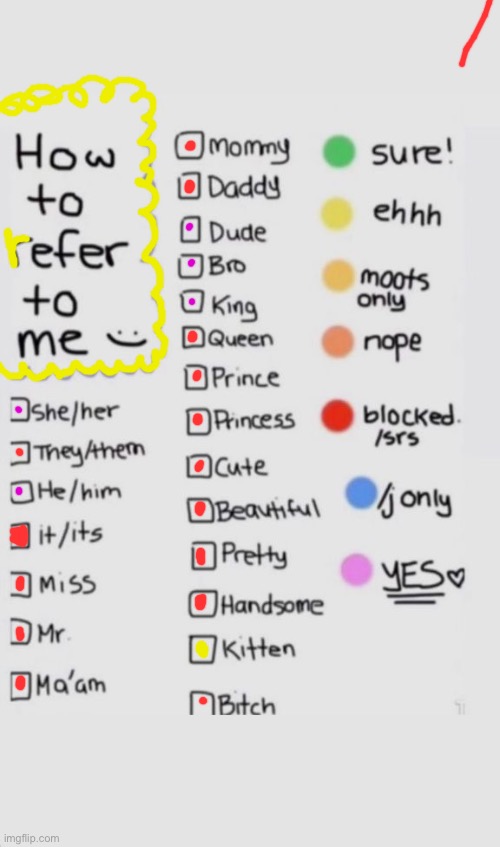 How To Refer To Me :) | image tagged in how to refer to me | made w/ Imgflip meme maker
