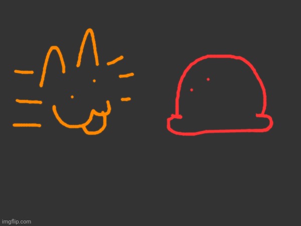Blobie and burger cat | made w/ Imgflip meme maker