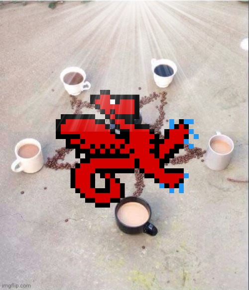 coffee pentagram | image tagged in coffee pentagram | made w/ Imgflip meme maker