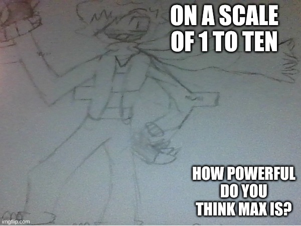 ON A SCALE OF 1 TO TEN; HOW POWERFUL DO YOU THINK MAX IS? | made w/ Imgflip meme maker
