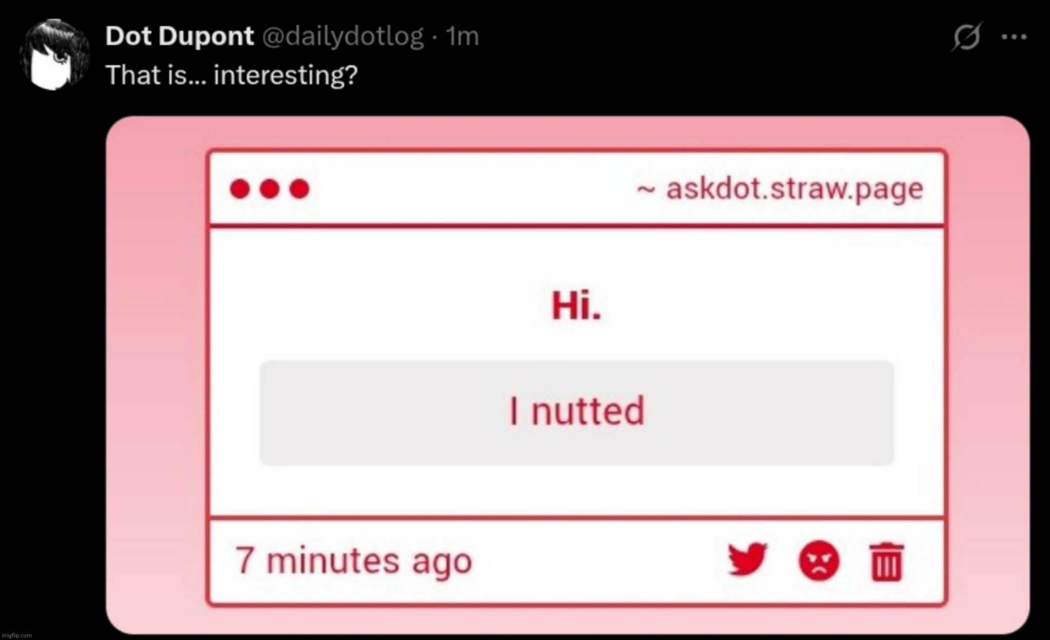 dot response 1 | made w/ Imgflip meme maker