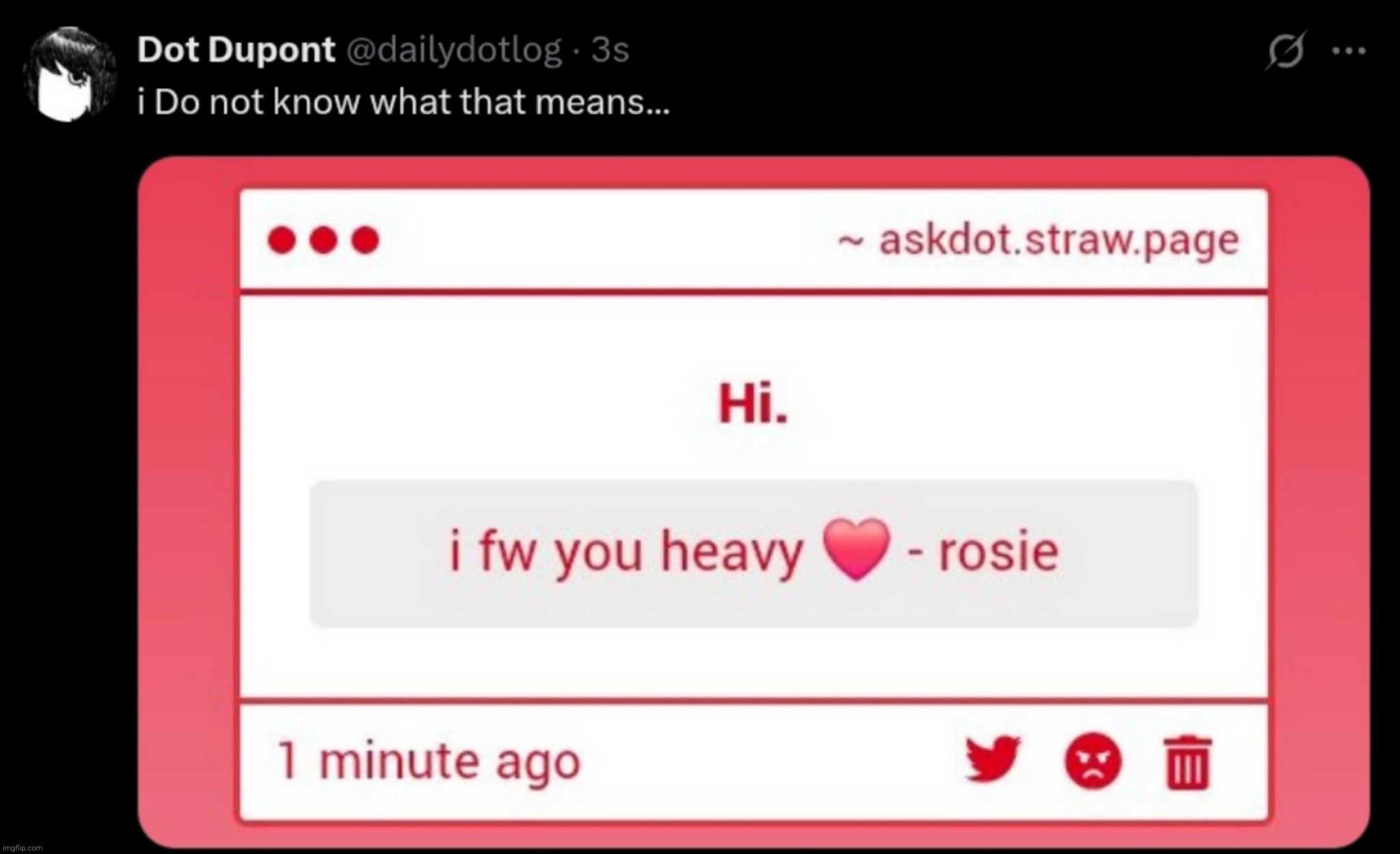 dot response 3 | made w/ Imgflip meme maker
