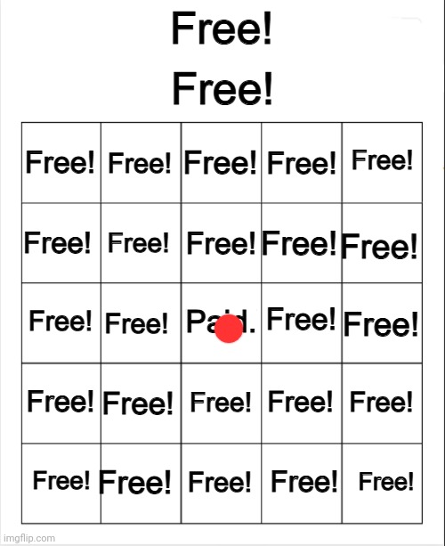 I'm too rich for these free tiles | image tagged in free bingo | made w/ Imgflip meme maker