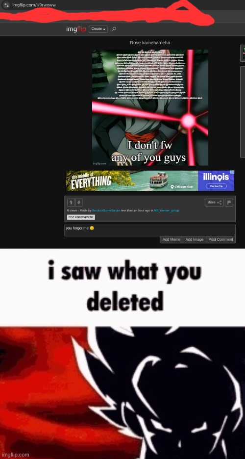 image tagged in i saw what you deleted | made w/ Imgflip meme maker