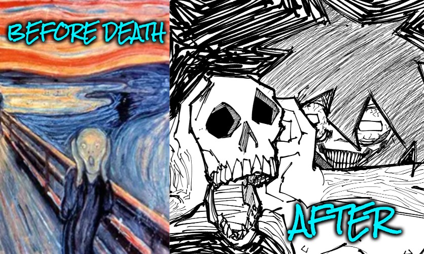 BEFORE DEATH AFTER | made w/ Imgflip meme maker
