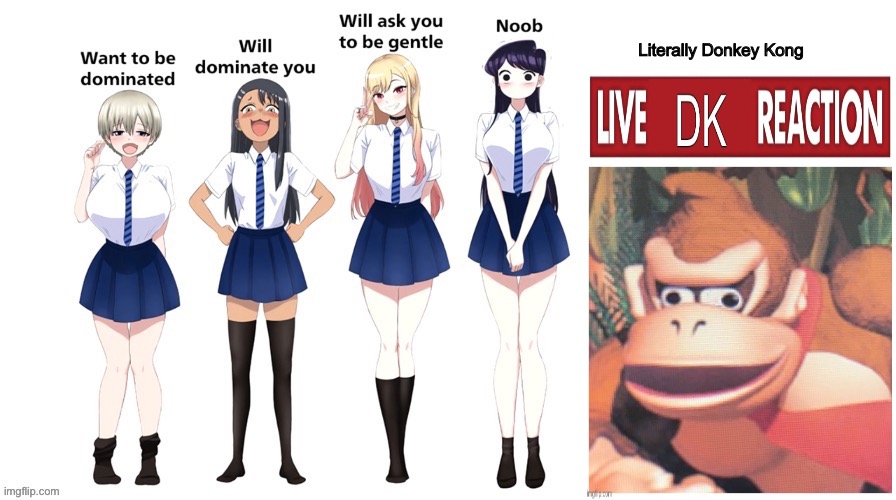 Domination chart | Literally Donkey Kong | image tagged in domination chart | made w/ Imgflip meme maker