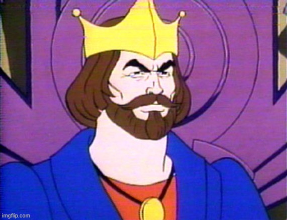 Skeptical King Randor | image tagged in skeptical fry,he-man,randor,masters of the universe | made w/ Imgflip meme maker