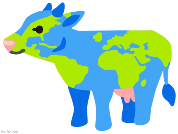 carth | image tagged in cow,earth | made w/ Imgflip meme maker