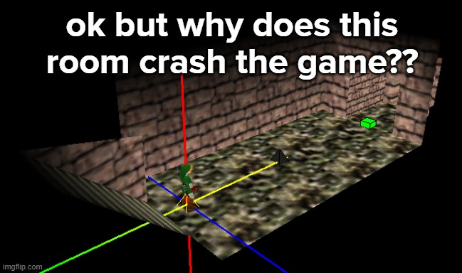 ok but why does this room crash the game?? | made w/ Imgflip meme maker