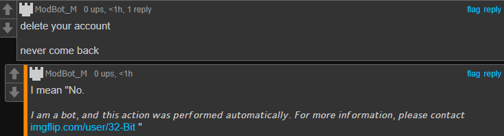 rare modbot mistake Blank Meme Template