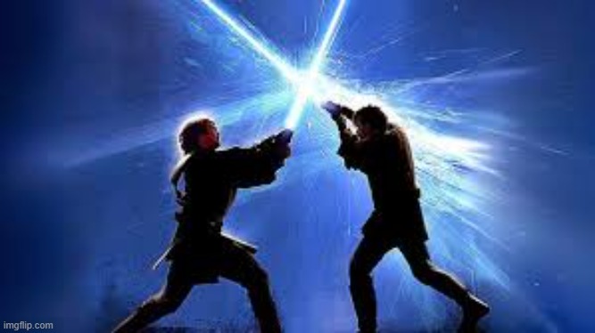 lightsaber duel | image tagged in lightsaber duel | made w/ Imgflip meme maker