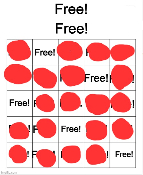 no bingo :( | image tagged in free bingo | made w/ Imgflip meme maker