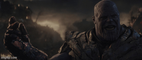 Iron Man vs Thanos V4-1 - Endgame Blank Meme Template