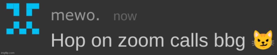 ​ | image tagged in hop on zoom calls bbg | made w/ Imgflip meme maker