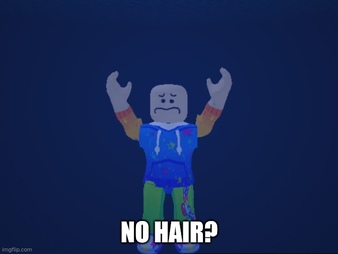 No hair? | NO HAIR? | image tagged in hair | made w/ Imgflip meme maker