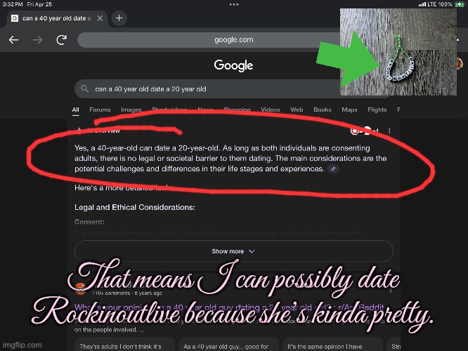 Rockinoutlive is My Girlfriend | That means I can possibly date Rockinoutlive because she’s kinda pretty. | image tagged in girl,pretty girl,girlfriend,beautiful girl,romantic,love story | made w/ Imgflip meme maker