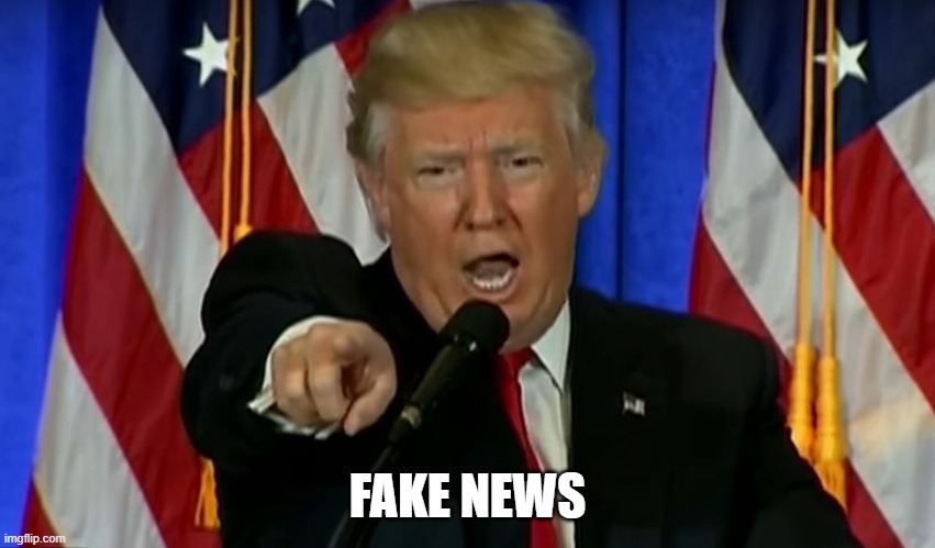 Trump Fake News  | FAKE NEWS | image tagged in trump fake news | made w/ Imgflip meme maker